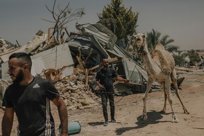 ‘We will not go away’: Israeli demolitions leave Bedouin homeless