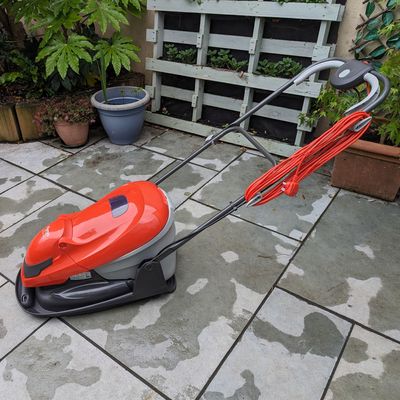 I tested the Flymo Easiglide 300v Electric Hover lawnmower - it made light work of long, damp grass on my small lawn