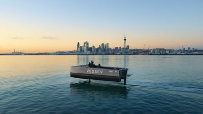 Vessev’s elegant VS-9 electric foiling ferry makes sea travel smoother and more efficient