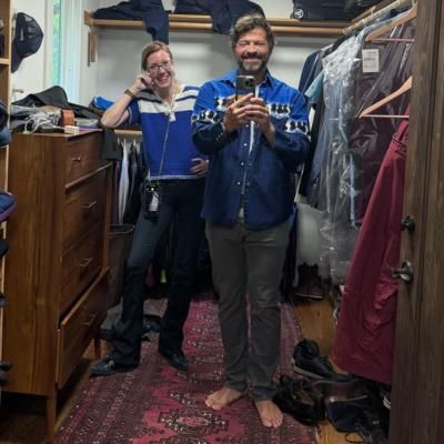 Misha Collins And Friend Share Joyful Closet Selfie Moment