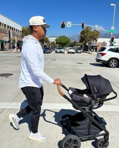 Yency Almonte's Heartwarming Stroll With Baby
