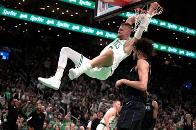 Brown has 22, Porzingis returns with 20 as Celtics open NBA Finals with 107-89 win over Mavericks