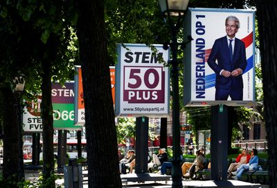 Left-leaning parties lead as far right surges in Netherlands’ EU elections