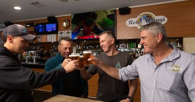 Pub heroes reunite with man they saved in Lake Macquarie beer garden