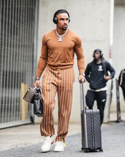 Jalen Hurts Flaunts Stylish Travel Look With Confidence And Charm