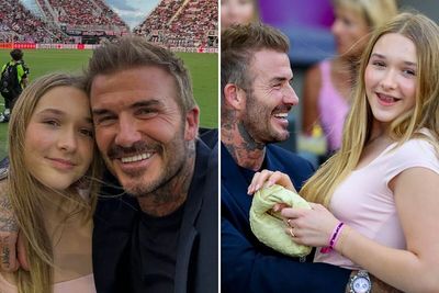 “Cringeworthy… Totally Inappropriate”: David Beckham Trolled For Hugging 12 YO Daughter Harper