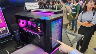 AI-focused MSI desktop has a 1080p touch screen built into the front of its chassis