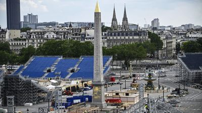 Normally bustling Place de la Concorde closed to traffic ahead of Paris Olympics