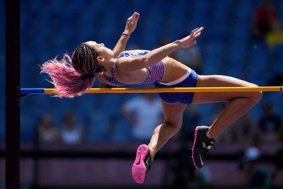 Katarina Johnson-Thompson trails Nafissatou Thiam after two events in heptathlon