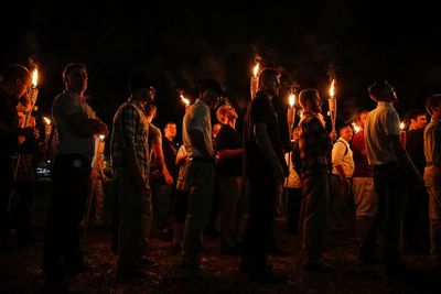 Mistrial declared for man charged with using a torch to intimidate at white nationalist rally