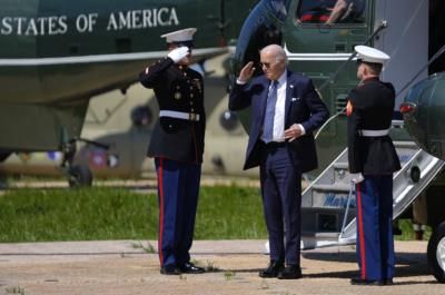 President Biden Honors American Rangers At Pointe Du Hoc