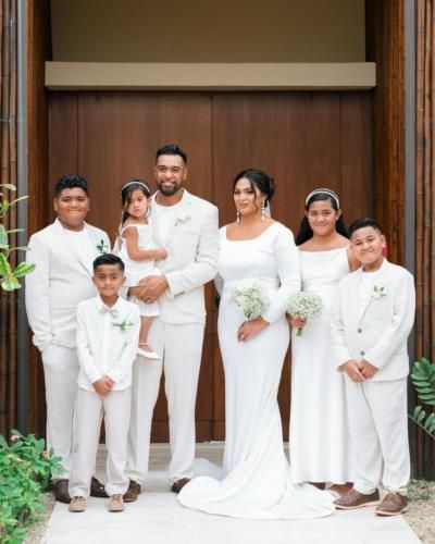 Tony Finau And Family Recreate Wedding Day In Elegant Style