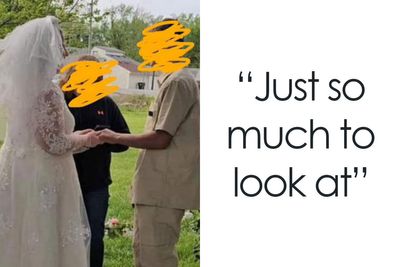 Groom’s “Prison Suit” Is Just The Tip Of The Iceberg In This Brutally Roasted Wedding Pic