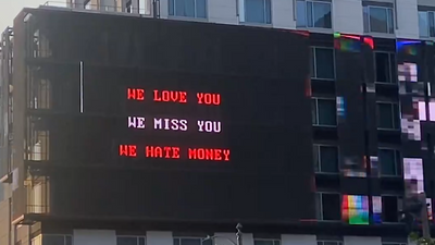 'We love you. We miss you. We hate money': Ultrakill and Gloomwood publisher New Blood Interactive turns a billboard into a grave marker for fallen studios including Tango Gameworks and Arkane Austin