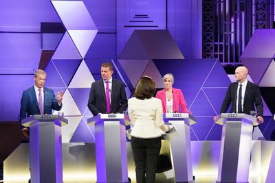 Audience laughs as Stephen Flynn mocks Nigel Farage at BBC election debate