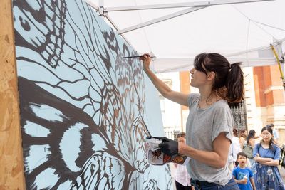 Scientists and artists create live art based on groundbreaking research