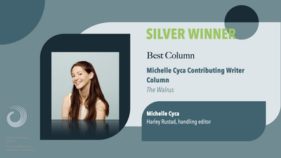 The Walrus Wins Silver in the Best Column category at the 2024 Digital Publishing Awards