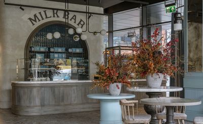 Take a seat at Milk Bar Warsaw, a charming diner with strong Ukrainian roots