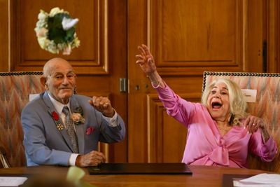 Centenarian WWII Vet Marries Sweetheart, 96, In Normandy After D-Day Events