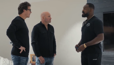 Video: Jon Jones learns of injury recovery timeline from Dana White, Hunter Campbell in new UFC docuseries