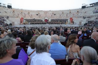 Italian Opera Celebrated At Verona's Arena Amphitheater