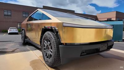 Check Out This 24K Gold-Plated Tesla Cybertruck
