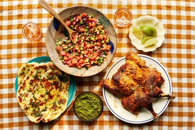 Ravinder Bhogal’s tandoori chicken with sides – recipes