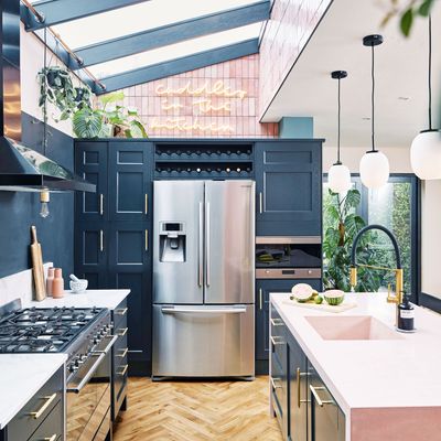 Where to position a fridge for a practical kitchen that's easy to navigate