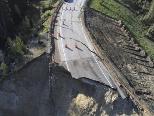 Wyoming Mountain Pass Road Collapses, Severing Commuter Link