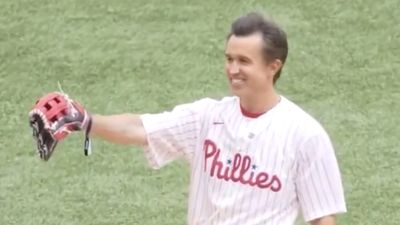 Rob McElhenney Used Bryce Harper, Chase Utley to Throw Out Perfect ‘First Pitch’