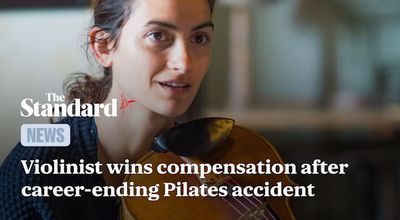 Violinist whose career was ended by celebrity fitness trainer's Pilates machine wins right to compensation