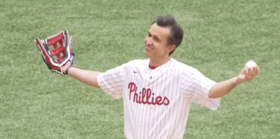 Rob McElhenney had a wholesome reason for his ceremonial double play at the MLB London Series
