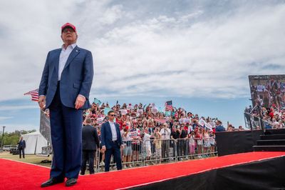 Trump tells rally-goers not to die in searing Vegas heat: ‘I don’t care about you, I just want your vote’