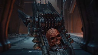 Doom's new gun is a ludicrous 'skull garbage disposal.' Finally, a gun that cares about sustainability