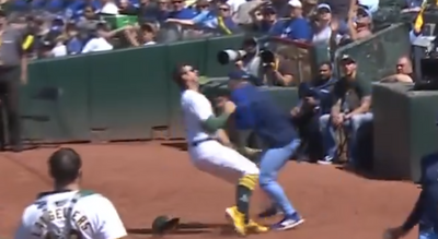 Blue Jays’ Yusei Kikuchi accidentally tackled Tyler Soderstrom on a pop fly and MLB fans had so many jokes