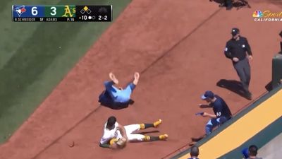 Blue Jays Called for Obstruction After Yusei Kikuchi Collides With A's Fielder