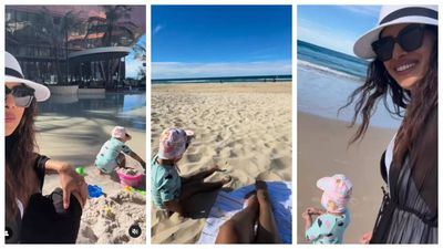 Priyanka Chopra rocks a monokini for beach day with daughter Malti; reminds fans of her 'Dostana' days