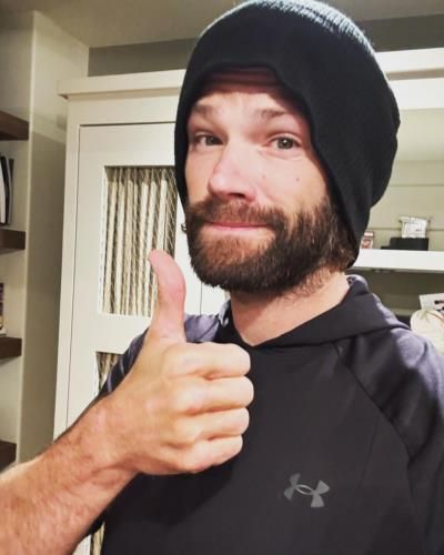 Jared Padalecki Rocks All-Black Look With Beanie