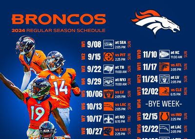 Denver Broncos 2024 Schedule