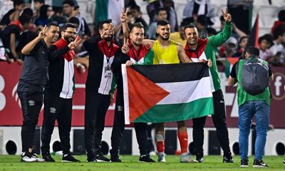 ‘We play every game with heart’: Palestine meet Socceroos with minds on Gaza