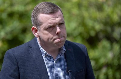 Douglas Ross faces media for first time since resignation announcement