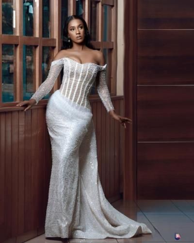 Julia Edima Radiates Elegance In Timeless White Ensemble