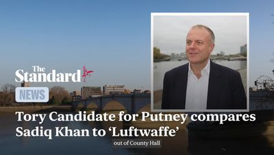 Tories pushed to deselect Putney candidate who compared Sadiq Khan to the Luftwaffe