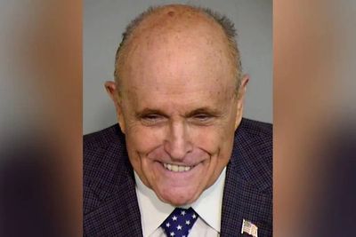 Rudy Giuliani poses for mugshot weeks after pleading not guilty in Arizona fake electors case