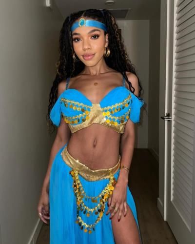 Teala Dunn Radiates Beauty In Enchanting Genie-Inspired Outfit