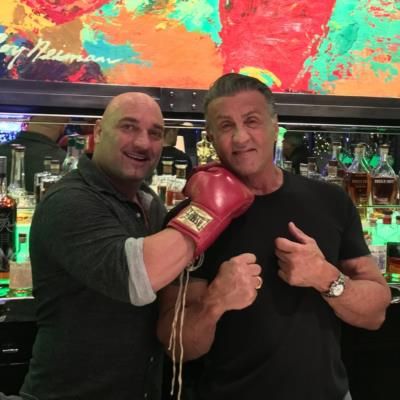 Jay Glazer And Sylvester Stallone's Playful Moment