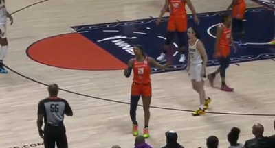 DiJonai Carrington trolled Caitlin Clark for her flopping habit after fouling the Fever rookie