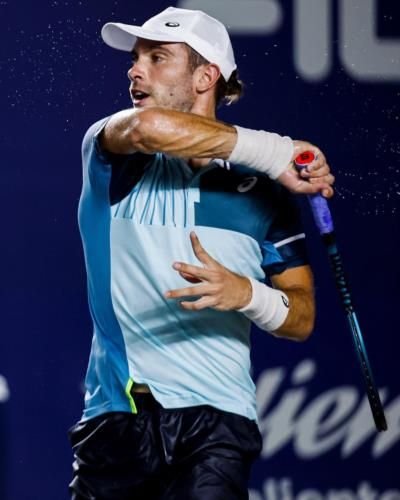 Borna Coric's Intense Focus Captured In Riveting Match Photo