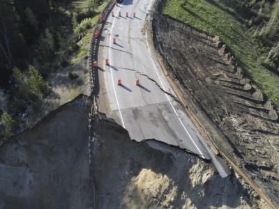 Wyoming Highway 22 Landslide Disrupts Commuter Routes