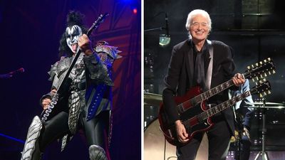 “He came up to me after the show and said, ‘Mate, you can give John Entwistle a run for his money’”: Gene Simmons recalls the moment Jimmy Page complimented his bass playing – and turned out to be a KISS fan